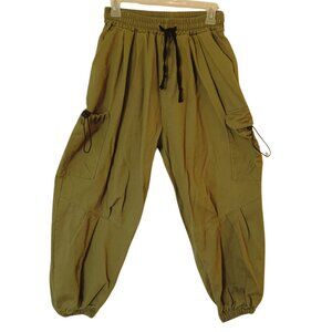 Cargo Pants Baggy oversized Y2K Style Elastic Band Waist Wide Leg Size 2